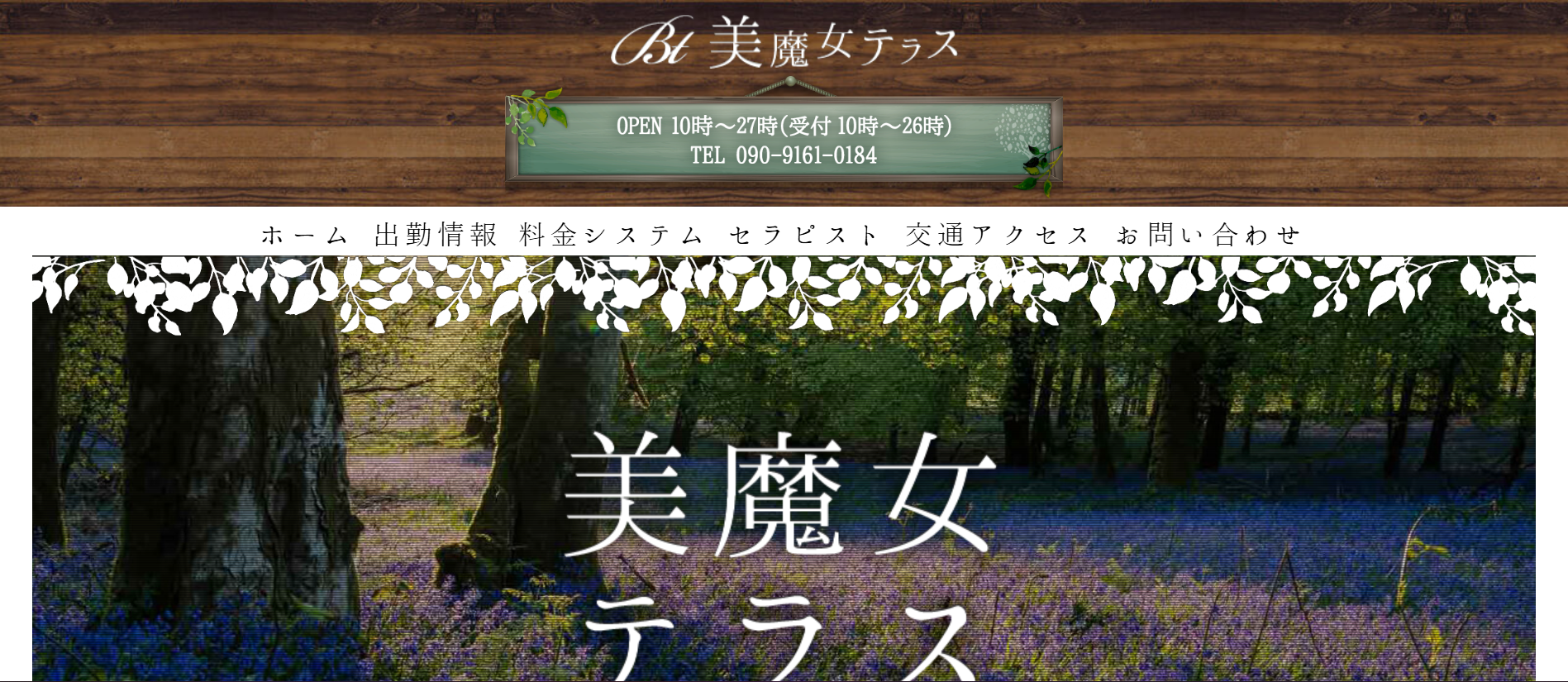 美魔女テラスのトップページ画像