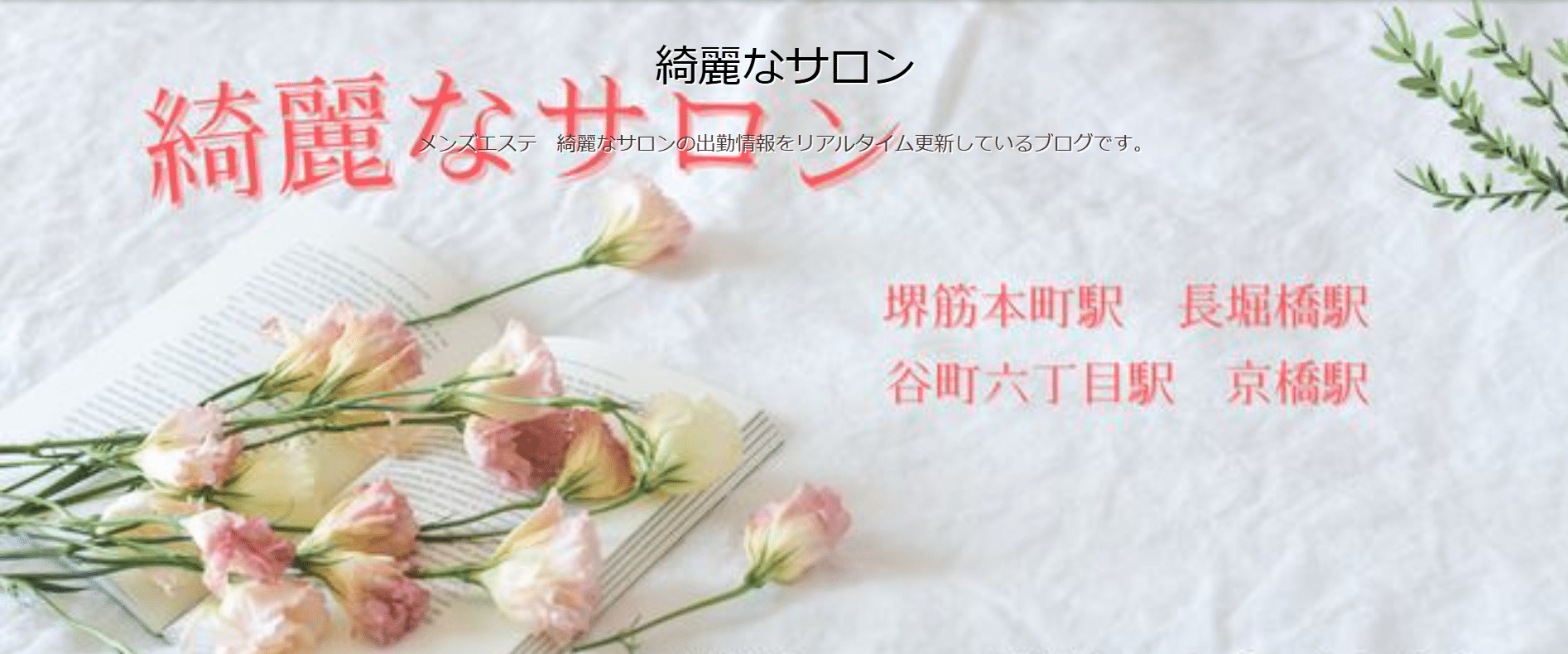 綺麗なサロンのトップページ画像