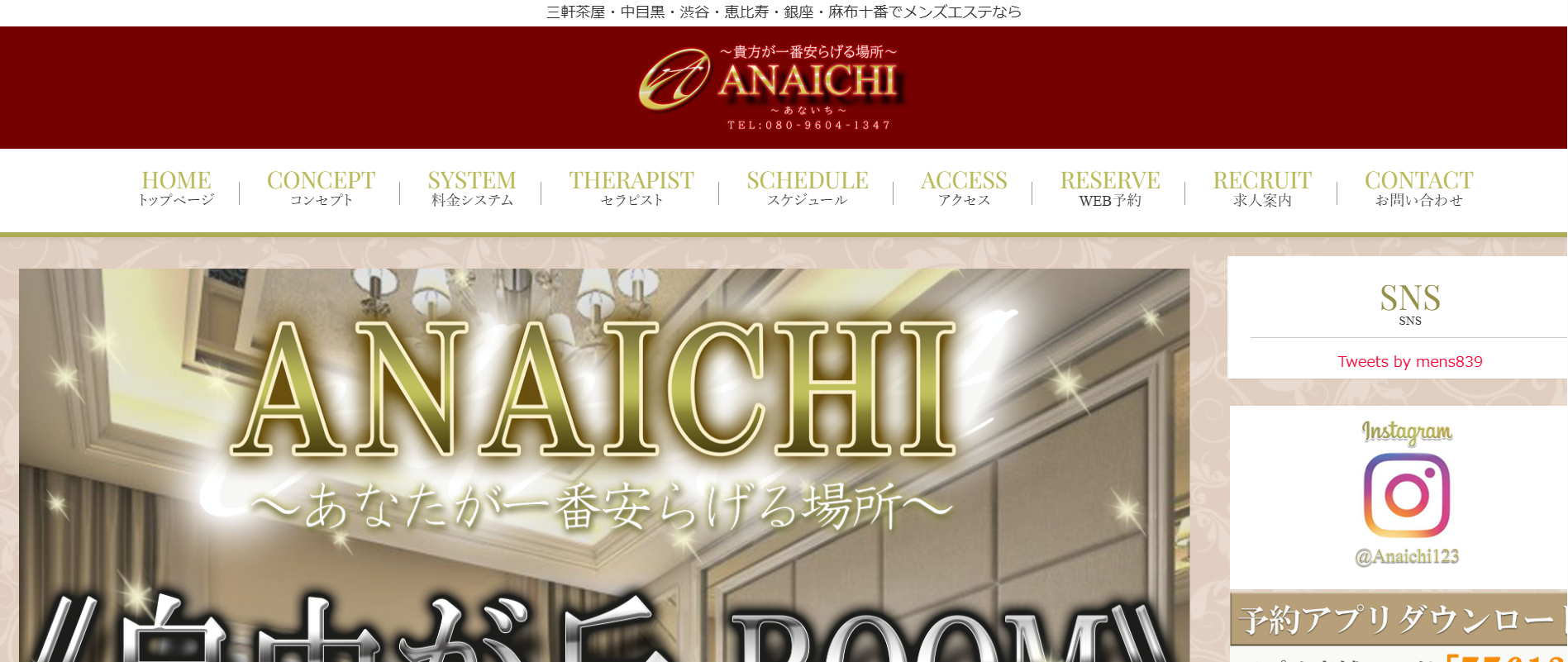 あないちANAICHIのトップページ画像