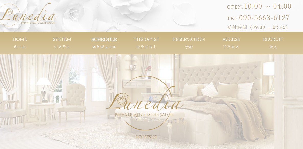 神奈川県厚木市でおすすめのメンズエステランキング第1位【ルナディア】