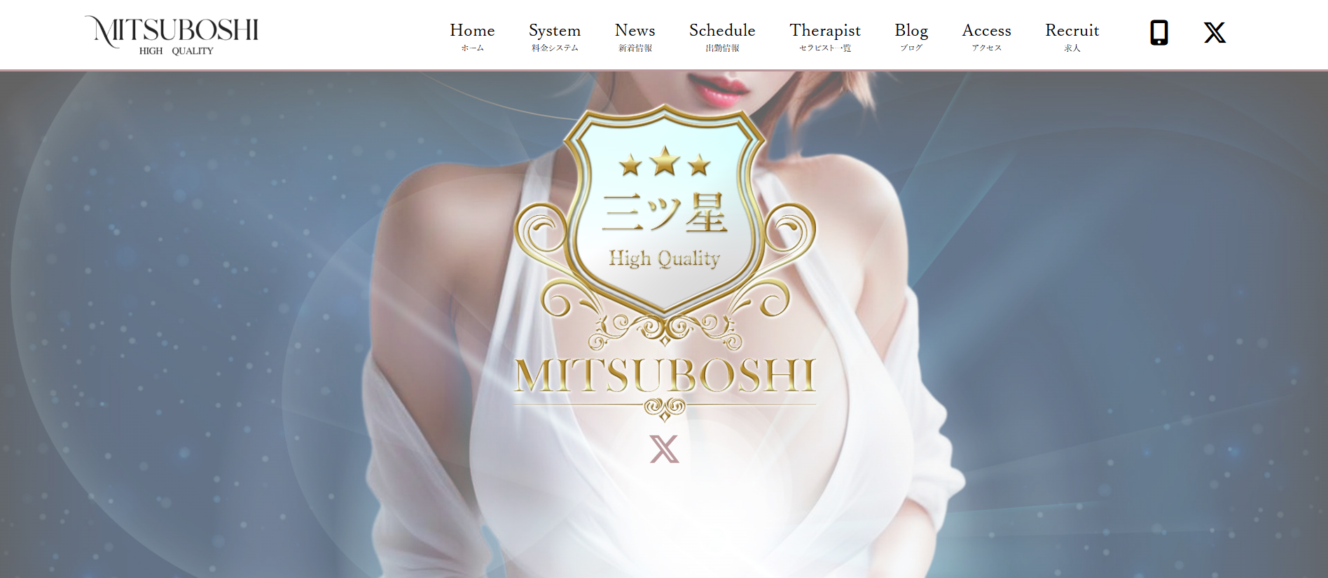 三ツ星MITSUBOSHIのトップページ画像