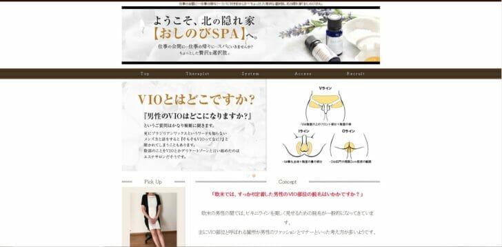 おしのびspa 体験談 北海道札幌の 男性版股こりケア的な施術 というコースもあり Vioも可能なメンズエステ 男のお得情報局